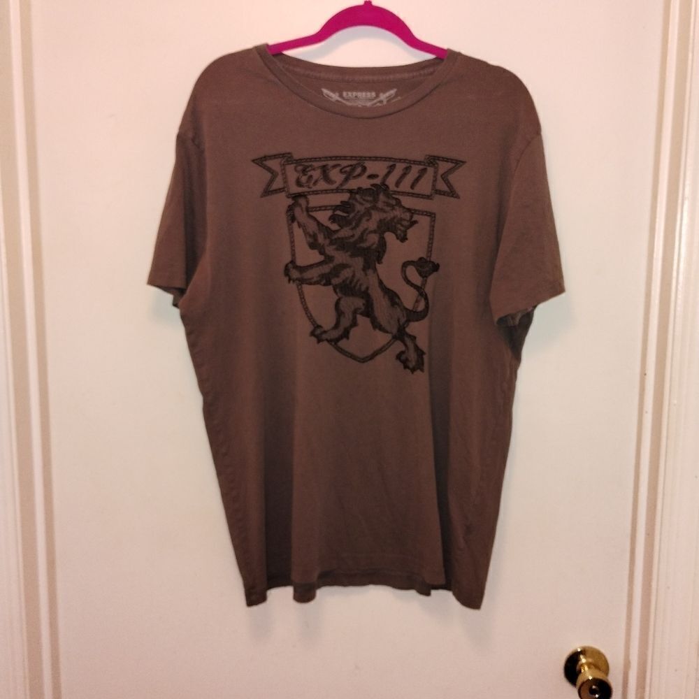 Express grey Lion tee/Unisex - Picture 3 of 7